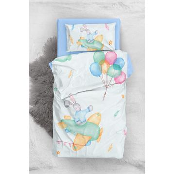 Monohome Flaying Rabbit 3D Pamuk Saten Bebek Nevresim Takımı