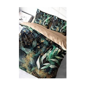 Monohome Floral Watercolor 3D Pamuk Saten Çift Kişilik Nevresim Takımı