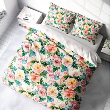 Monohome Flower Spring 3D Pamuk Saten Çift Kişilik Nevresim Takım
