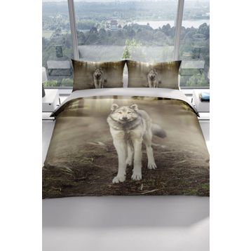 Monohome FluWolf 3D Renkli Çift Kişilik 200x220 cm Nevresim Takımı
