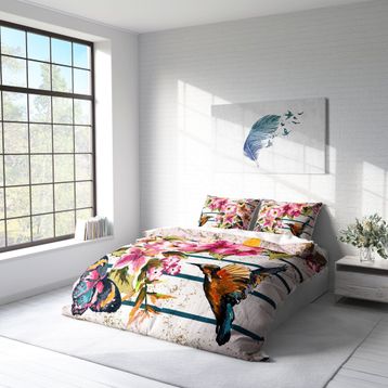 Monohome Fly 3D Pamuk Saten Çift Kişilik 200x220 cm Nevresim Takımı