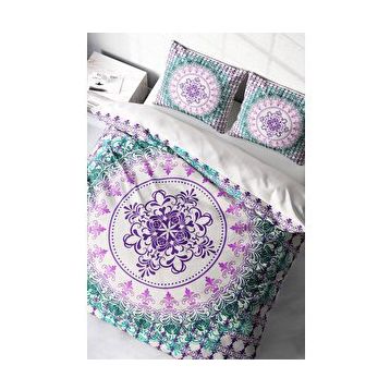 Monohome Focus Klasik Renkli Çift Kişilik 200x220 cm Nevresim Takımı
