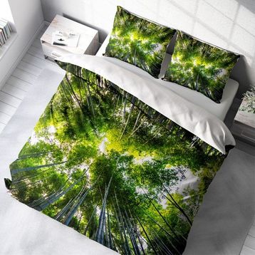 Monohome Forest 1 Naturel Renkli Çift Kişilik 200x220 cm Nevresim Takımı