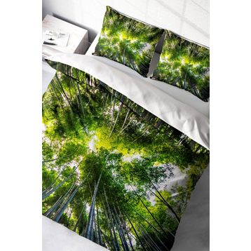 Monohome Forest 1 Naturel Renkli Çift Kişilik 200x220 cm Nevresim Takımı