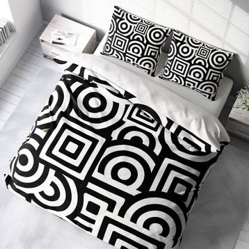 Monohome Geometric Mixed Modern Renkli Çift Kişilik 200x220 cm Nevresim Takımı