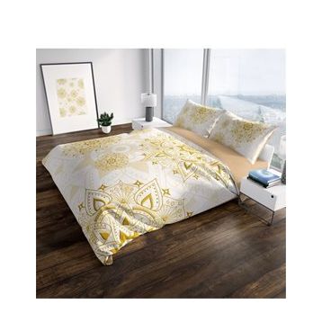 Monohome Gold Luxury 3D Pamuk Saten Çift Kişilik 200x220 cm Nevresim Takımı