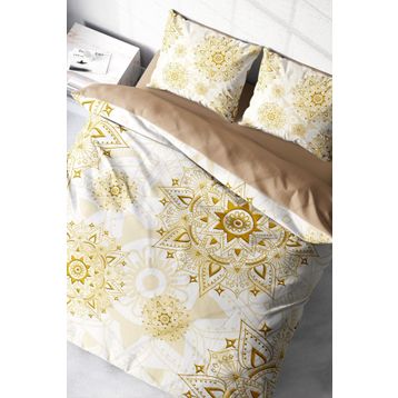 Monohome Gold Luxury 3D Pamuk Saten Çift Kişilik 200x220 cm Nevresim Takımı