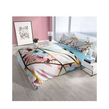 Monohome Goldline Flowers 3D Pamuk Saten Çift Kişilik 200x220 cm Nevresim Takımı