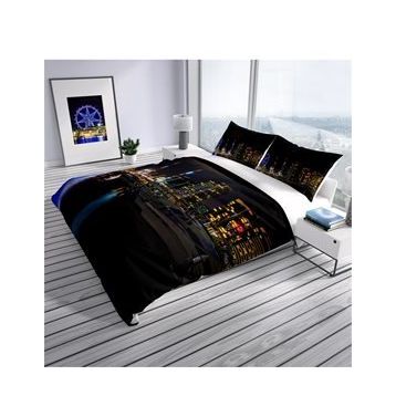 Monohome Harbor 3D Dijital Baskılı Çift Kişilik Nevresim Takımı