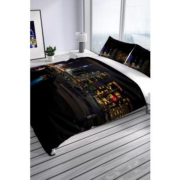 Monohome Harbor Night Modern Renkli Çift Kişilik 200x220 cm Nevresim Takımı