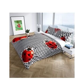 Monohome Ladybug 3D Dijital Baskılı Çift Kişilik Nevresim Takımı