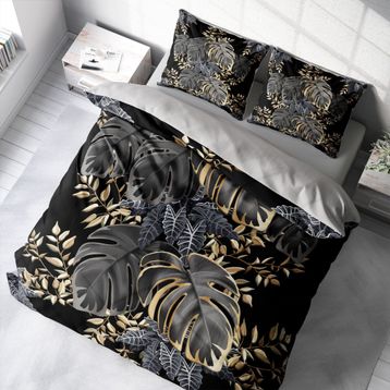 Monohome Leaf 3D Pamuk Saten Çift Kişilik 200x220 cm Nevresim Takımı