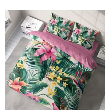 Monohome Lily 3D Pamuk Saten Renkli Çift Kişilik 200x220 cm Nevresim Takımı