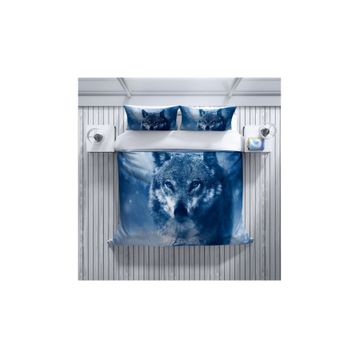 Monohome Lonely Wolf Naturel Renkli Çift Kişilik 200x220 cm Nevresim Takımı