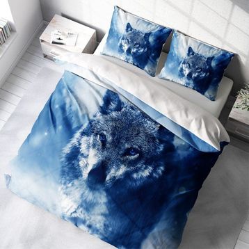 Monohome Lonely Wolf Naturel Renkli Çift Kişilik 200x220 cm Nevresim Takımı