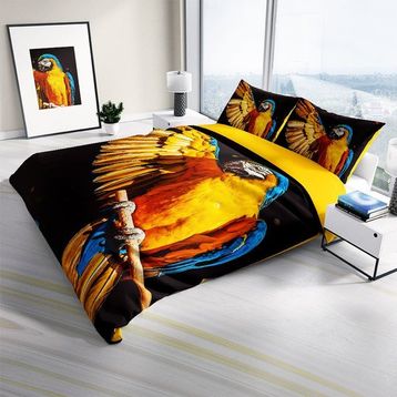 Monohome Macaw Parrot Naturel Renkli Çift Kişilik 200x220 cm Nevresim Takımı