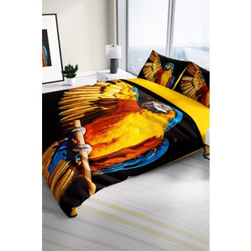 Monohome Macaw Parrot Naturel Renkli Çift Kişilik 200x220 cm Nevresim Takımı
