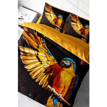Monohome Macaw Parrot Naturel Renkli Çift Kişilik 200x220 cm Nevresim Takımı