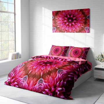 Monohome Mandala 2 3D Pamuk Saten Çift Kişilik 200x220 cm Nevresim Takımı