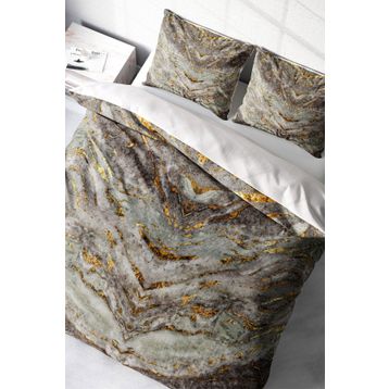 Monohome Marble Modern Renkli Çift Kişilik 200x220 cm Nevresim Takımı