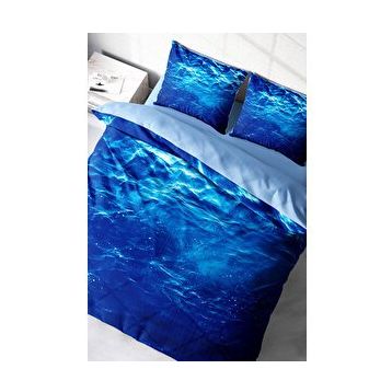 Monohome Middle Sea 3D Pamuk Saten Çift Kişilik 200x220 cm Nevresim Takımı