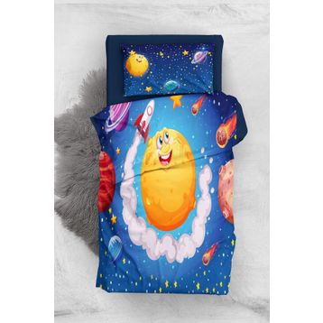 Monohome Moon And Stars 3D Pamuk Saten Bebek Nevresim Takımı