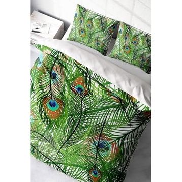 Monohome Peacock Feathers Naturel Renkli Çift Kişilik 200x220 cm Nevresim Takımı