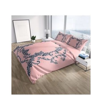 Monohome Pink Baraque 3D Pamuk Saten Çift Kişilik 200x220 cm Nevresim Takımı