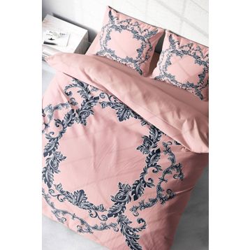 Monohome Pink Baraque 3D Pamuk Saten Çift Kişilik 200x220 cm Nevresim Takımı