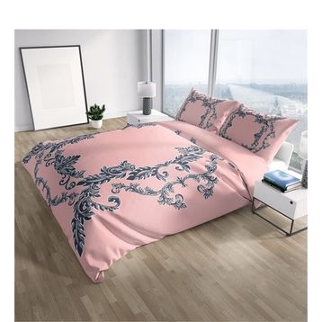 Monohome Pink Baraque 3D Renkli Çift Kişilik 200x220 cm Nevresim Takımı