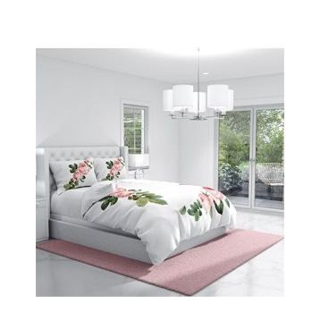 Monohome Pinkivy 3D Dijital Baskılı Çift Kişilik Nevresim Takımı