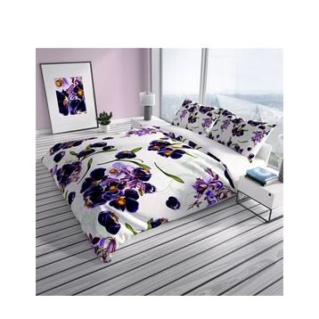 Monohome Purple 3D Dijital Baskılı Çift Kişilik Nevresim Takımı