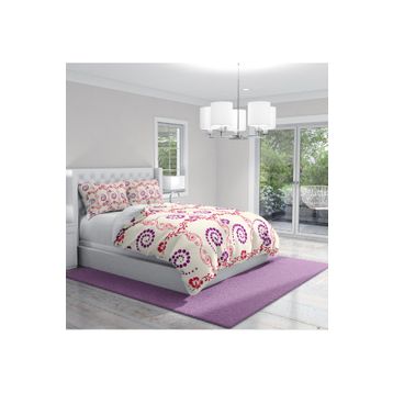 Monohome Purple Hypnosis Klasik Renkli Çift Kişilik 200x220 cm Nevresim Takımı