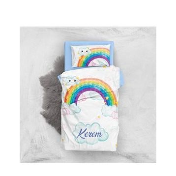 Monohome Rainbow Boys 3D Pamuk Saten Bebek Nevresim Takımı Seti