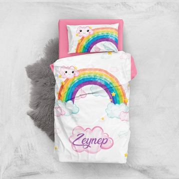 Monohome Rainbow Girls 3D Pamuk Saten Bebek Nevresim Takımı