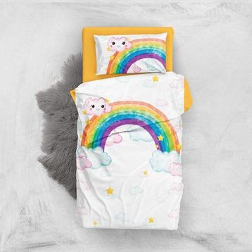 Monohome Rainbow Girls 3D Pamuk Saten Bebek Nevresim Takımı
