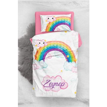Monohome Rainbow Girls 3D Pamuk Saten Bebek Nevresim Takımı