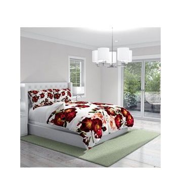 Monohome Red Rose 3D Dijital Baskılı Çift Kişilik Nevresim Takımı