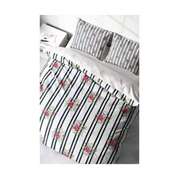 Monohome Ribbon Flowers Naturel Renkli Çift Kişilik 200x220 cm Nevresim Takımı