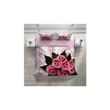 Monohome ROSE-1008 Naturel Renkli Çift Kişilik 200x220 cm Nevresim Takımı