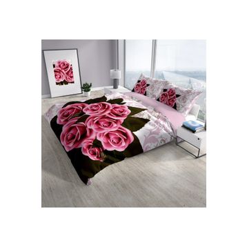 Monohome ROSE-1008 Naturel Renkli Çift Kişilik 200x220 cm Nevresim Takımı