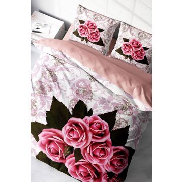 Monohome ROSE-1008 Naturel Renkli Çift Kişilik 200x220 cm Nevresim Takımı