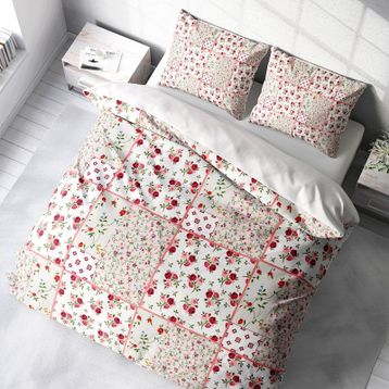 Monohome Rose Branch 3D Pamuk Saten Çift Kişilik Nevresim Takımı