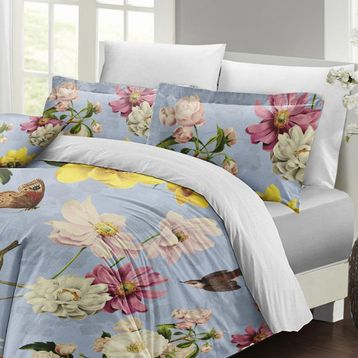 Monohome Rose Mix 3d Pamuk Saten Çift Kişilik Nevresim Takımı
