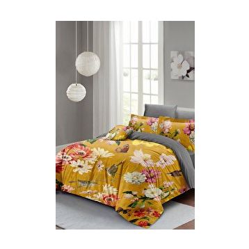 Monohome Rose Mix 3d Pamuk Saten Çift Kişilik Nevresim Takımı