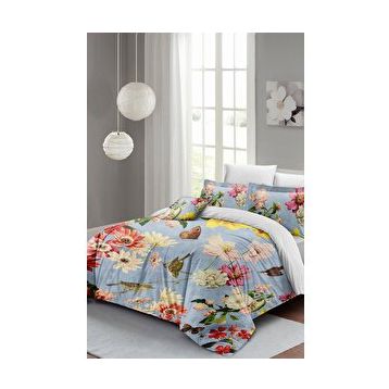 Monohome Rose Mix 3d Pamuk Saten Çift Kişilik Nevresim Takımı