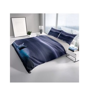 Monohome Shark 3D Pamuk Saten Çift Kişilik 200x220 cm Nevresim Takımı