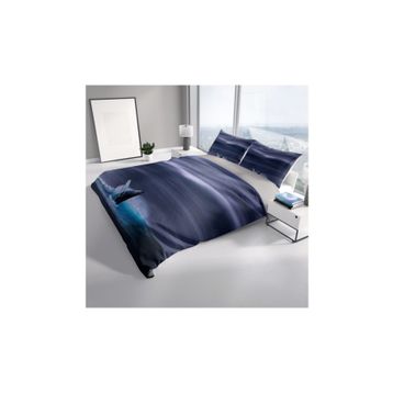 Monohome Shark 3D Renkli Çift Kişilik 200x220 cm Nevresim Takımı