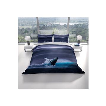 Monohome Shark 3D Renkli Çift Kişilik 200x220 cm Nevresim Takımı