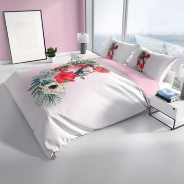 Monohome Small Birdy 3D Pamuk Saten Çift Kişilik 200x220 cm Nevresim Takımı
